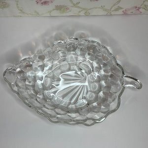 Federal Glass Grape Candy/Trinket Dish or Relish Tray