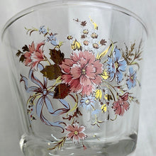 Load image into Gallery viewer, Vintage Floral Footed Juice Glasses/Sherbert Cups - Set of 3