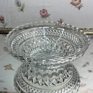 Vintage Anchor Hocking Wexford Pattern Clear Glass Berry Dessert Bowl