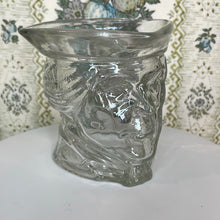 Load image into Gallery viewer, Vintage Avon Paul Revere Candle Holder, Clear Glass American Revolution Americana Decor