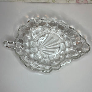 Federal Glass Grape Candy/Trinket Dish or Relish Tray