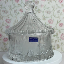 Load image into Gallery viewer, Crystal Legends by Godinger Circus Tent Lidded Candy Dish, Made in Poland