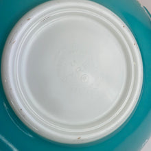 Load image into Gallery viewer, Blue Turquoise and White Pyrex Amish Butterprint Cinderella Mixing Bowls - Set of 4