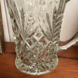 Anchor Hocking EAPC Pineapple Large Creamer/Small Pitcher
