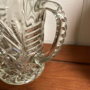 Anchor Hocking EAPC Pineapple Large Creamer/Small Pitcher