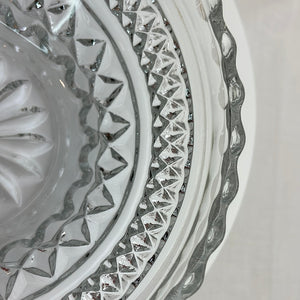 Vintage Anchor Hocking Wexford Pattern Clear Glass Berry Dessert Bowl