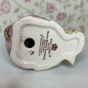 Vintage Beatrix Potter's Hunca Munca Sweeping, Royal Albert Figurine