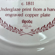 Load image into Gallery viewer, Spode Archive Collection Georgian Series &#39;Rome&#39; Plate, Red/Cranberry and White Porcelain Collectible Plate