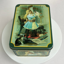 Load image into Gallery viewer, Dingman Soap Reproduction Tin with Little Girl and Kittens