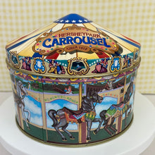 Load image into Gallery viewer, Hershey&#39;s Hometown Series Canister #13, Hersheypark Carrousel Round Tin