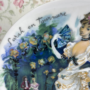Henri D’Arceau Limoges Collector's Plate - Sarah en Tournure La Femme Tentation