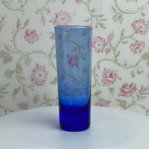 Vintage Round Bottom Shot Glasses, Set of 4 Multicolored Cordial Glasses