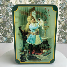 Load image into Gallery viewer, Dingman Soap Reproduction Tin with Little Girl and Kittens