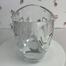 Load image into Gallery viewer, Vintage Teleflora Lead Crystal Bowl Vase with Engraved Hearts
