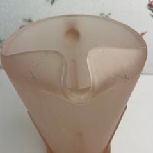 Load image into Gallery viewer, Vintage Pink Frosted Satin Patio Pitcher with Ice Lip by Tiara Exclusives Indiana Glass