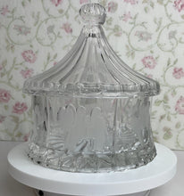 Load image into Gallery viewer, Crystal Legends by Godinger Circus Tent Lidded Candy Dish, Made in Poland