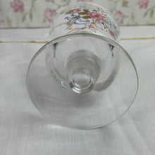 Load image into Gallery viewer, Vintage Floral Footed Juice Glasses/Sherbert Cups - Set of 3