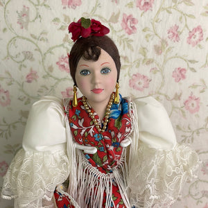 Vintage Chiclana Marin Doll - "Teresa" 18" Tall Spanish Flamenco Dancer
