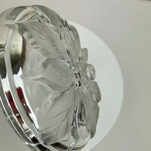 Load image into Gallery viewer, Vintage Mikasa Studio Nova Crystal Round Candy/Nut dish with Poinsettia Relief