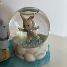 Load image into Gallery viewer, Precious Moments - Boy Skating with Bunny Snow Globe Figurine