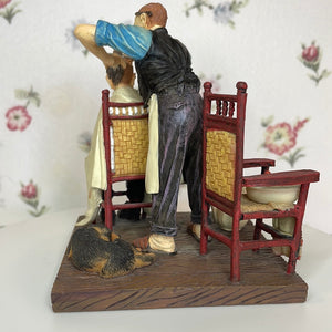 Norman Rockwell - Islandia International "The Haircut" Figurine