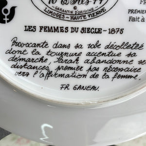 Henri D’Arceau Limoges Collector's Plate - Sarah en Tournure La Femme Tentation