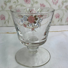 Load image into Gallery viewer, Vintage Floral Footed Juice Glasses/Sherbert Cups - Set of 3