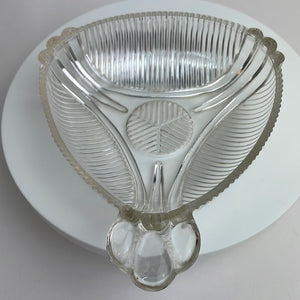 Vintage Hazel Atlas Depression Glass Triangular Candy/Nut Dish
