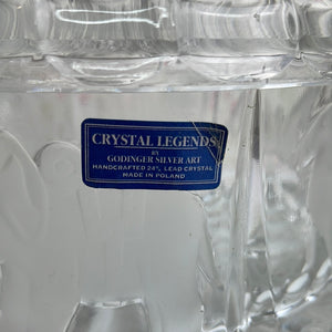 Crystal Legends by Godinger Circus Tent Lidded Candy Dish, Made in Poland