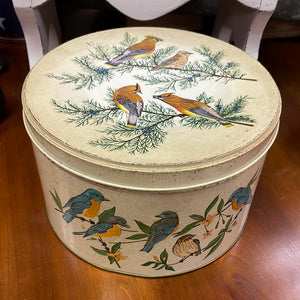 Vintage Tom Sturgis Pretzel Tin - Multi Bird Motif