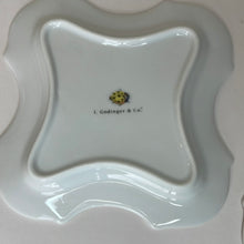Load image into Gallery viewer, Vintage I. Godinger &amp; Co Primavera Butterfly/Botanical Gardens Square Bread Plates, Set of 2
