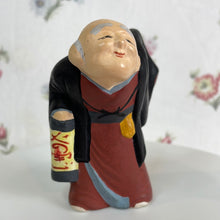 Load image into Gallery viewer, Vintage Japanese Hakata Urasaki Clay Doll Figurine - Old Man with a Lantern