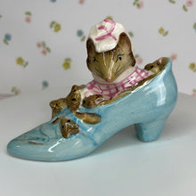 Load image into Gallery viewer, Beatrix Potter&#39;s Old Woman Who Lived in a Shoe Porcelain Figurine by Beswick England
