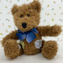 Load image into Gallery viewer, Laurell&#39;s Attic - “TYLER” Patchwork Bear, Stuffed Animal Plush Teddybear, Patches Soft Plushie Toy
