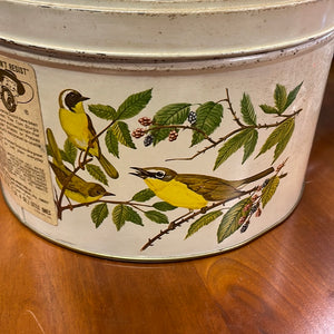 Vintage Tom Sturgis Pretzel Tin - Multi Bird Motif