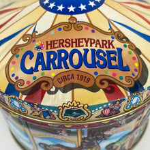Load image into Gallery viewer, Hershey&#39;s Hometown Series Canister #13, Hersheypark Carrousel Round Tin