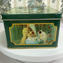 Load image into Gallery viewer, Dingman Soap Reproduction Tin with Little Girl and Kittens