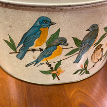 Load image into Gallery viewer, Vintage Tom Sturgis Pretzel Tin - Multi Bird Motif