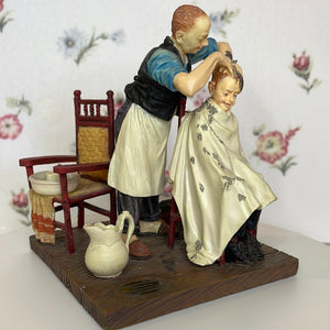 Norman Rockwell - Islandia International "The Haircut" Figurine