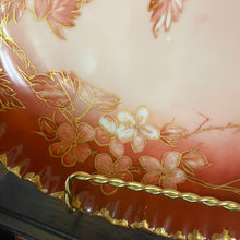 Load image into Gallery viewer, Haviland &amp; Company Limoges France Rare Red, Pink and Gold Floral Candy Dish