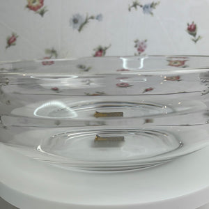 Savior Vivre Crystal Glass Decorative Bowl with Frosted Handles, Made in W Germany
