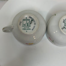 Load image into Gallery viewer, Vintage Demi Tasse Cups Arabia Suomi of Finland Floral Pattern - Set of 2