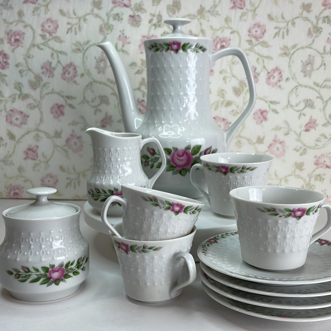Vintage Mitterteich Bavaria Tea Set, 4 place settings