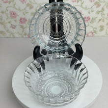 Load image into Gallery viewer, Kig Malaysia Glass Bowls with Fleur de Lis Pattern, Mid Century Glassware