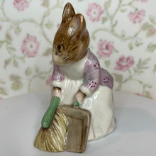 Load image into Gallery viewer, Vintage Beatrix Potter&#39;s Hunca Munca Sweeping, Royal Albert Figurine