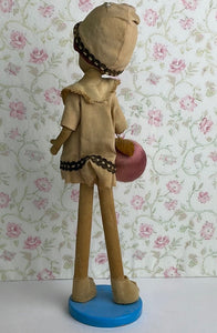 Vintage Bradley Mod Doll with Big Eyes and Brown Hair