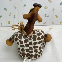 Load image into Gallery viewer, Stretch Sitting Giraffe Bean Bag by Russ Berrrie, The Country Folks