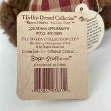 Load image into Gallery viewer, Boyd&#39;s Bears Jonathan Applesmith, T.J.&#39;s Best Dressed Collection - Style #913969