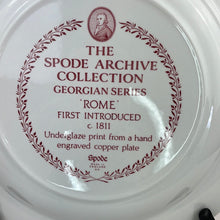 Load image into Gallery viewer, Spode Archive Collection Georgian Series &#39;Rome&#39; Plate, Red/Cranberry and White Porcelain Collectible Plate