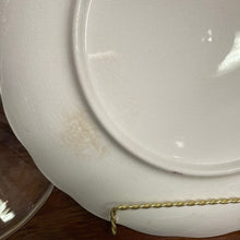Load image into Gallery viewer, Large Hand Painted Scalloped Edge Floral Plate with gold Trim